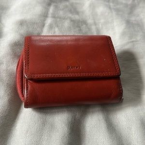 Burnt Orange leather wallet